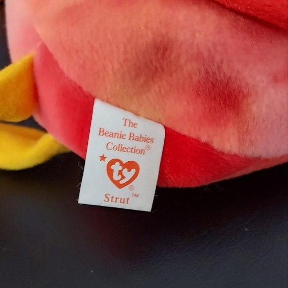 TY Original Beanie Baby Strut And Teenie Beanie Baby Strut 1993 - Picture 3 of 6